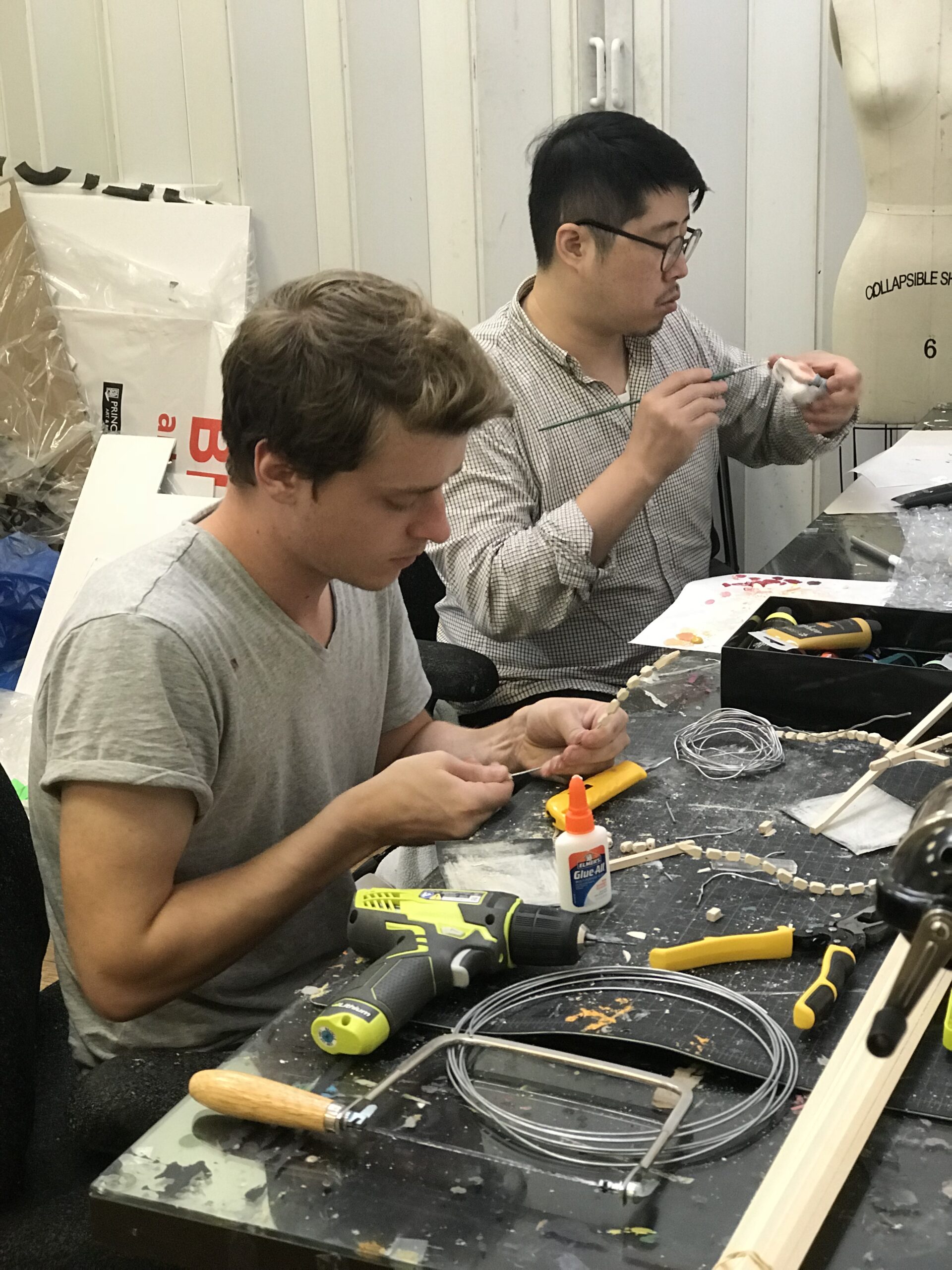 New York Art Studio instructor and student in an Art Private Lesson session.