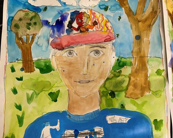 Kids Art Course work example; watercolor