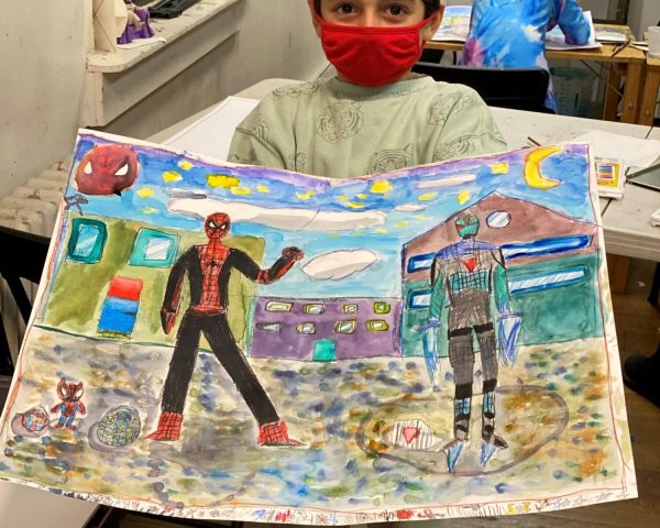 Kids Art Course work example; watercolor