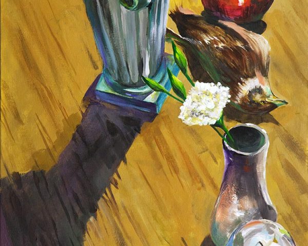 Student creative painting practice in teen art classes NYC