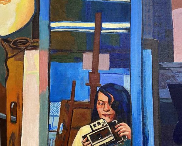 Student acrylic painting study in teen art classes NYC